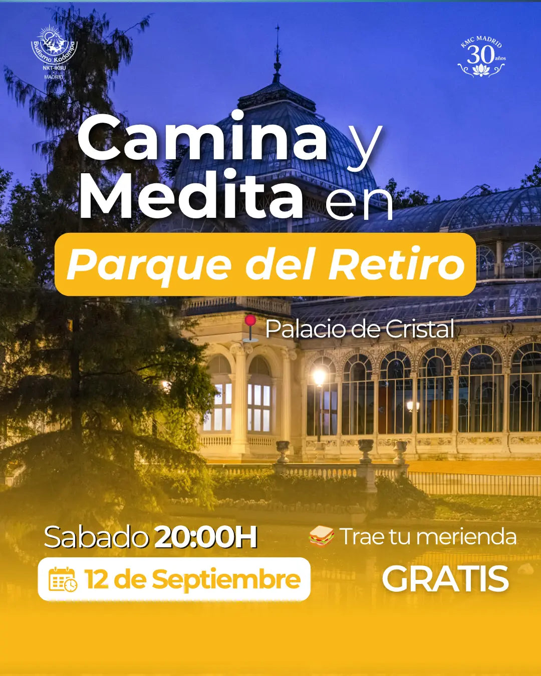 Camina y Medita en Parque del Retiro