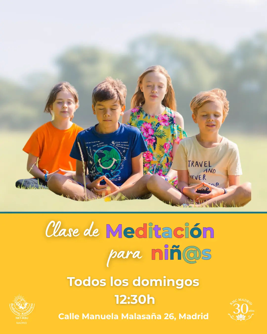 Clase de Meditación para Niños Malasaña