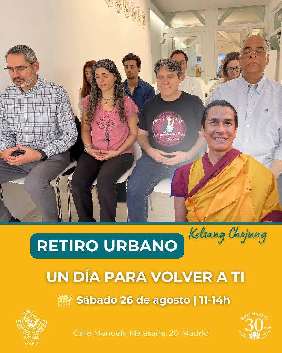 Retiro urbano: Un dia para volver a ti. La dicha de la quietud interior