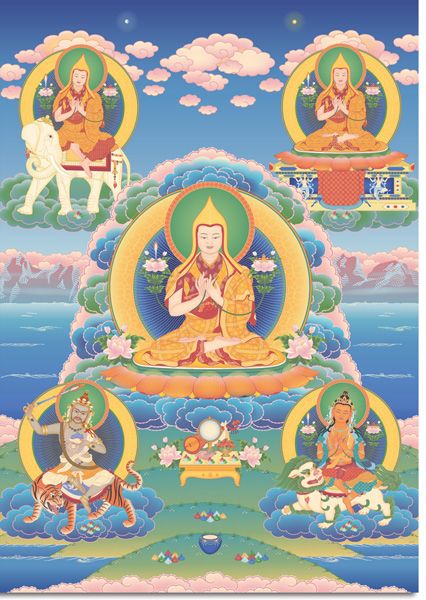 Las cinco visiones que Khedrubyhe tuvo de Yhe Tsongkhapa - A5