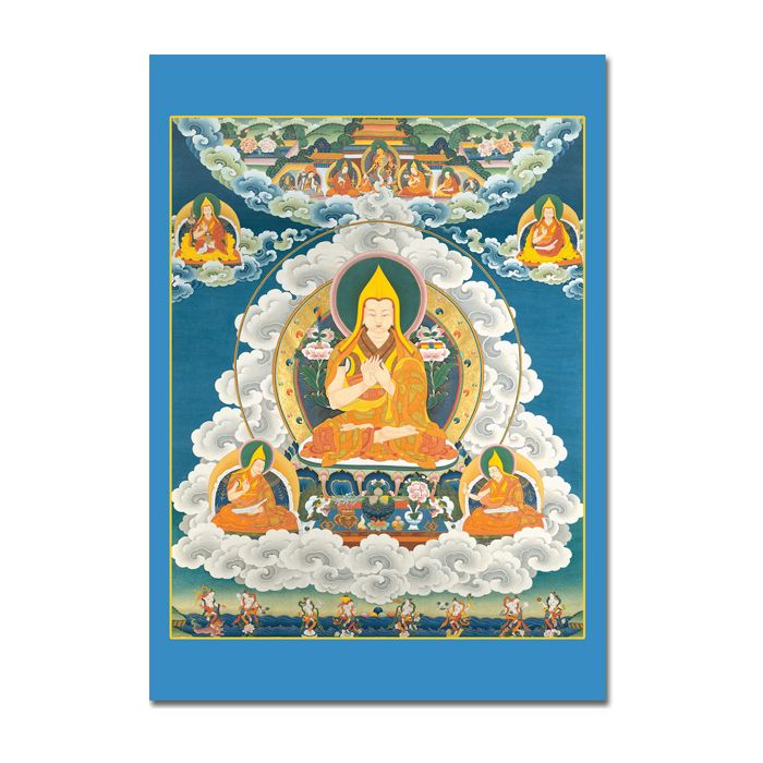 Yhe Tsongkhapa 3 (con Diosas de ofrendas) - A4