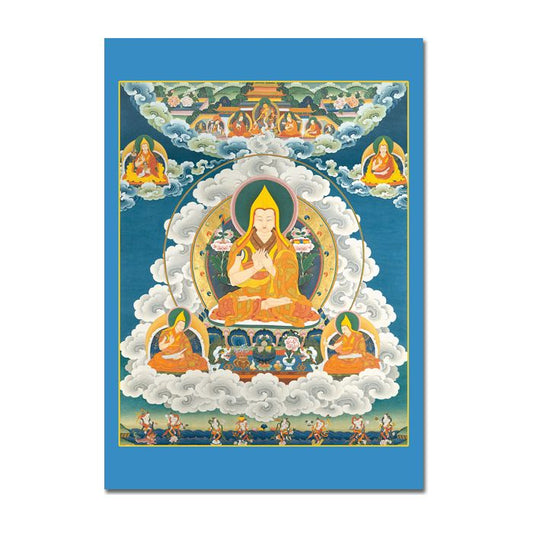 Yhe Tsongkhapa 3 (con Diosas de ofrendas) - A4