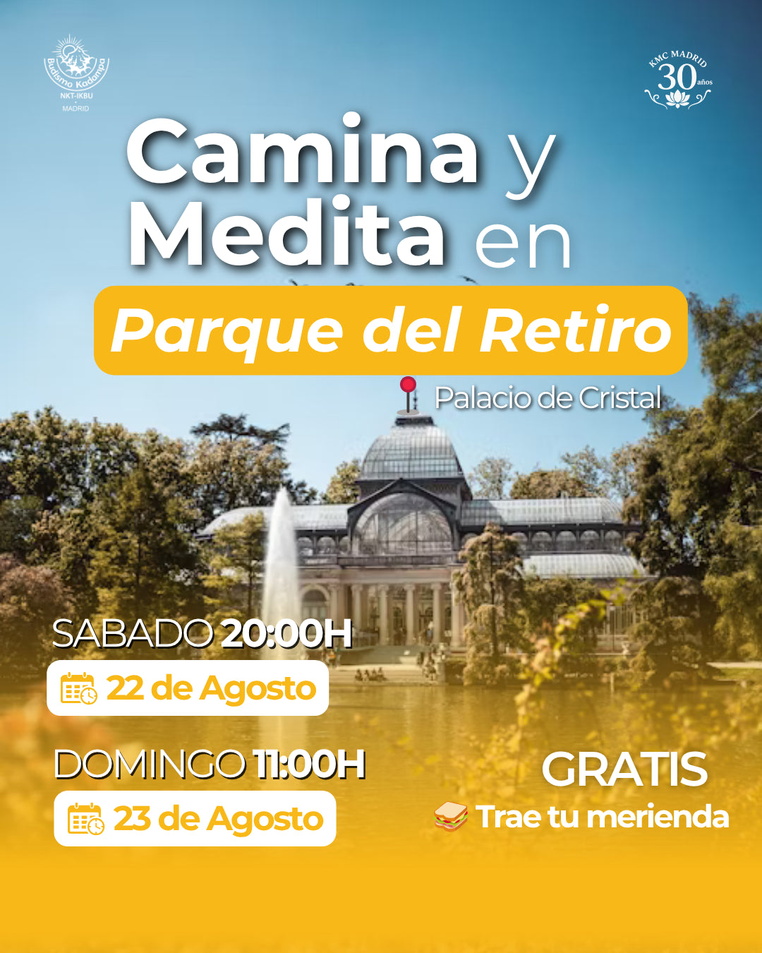 Camina y Medita en Parque del Retiro