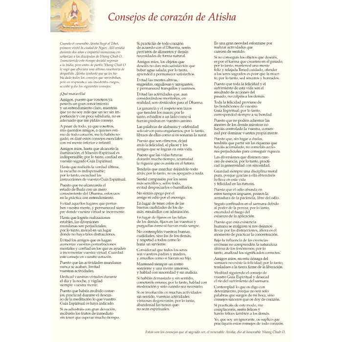 Palabras de sabiduría – Consejos de corazón de Atisha